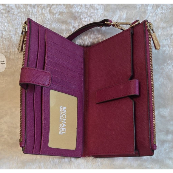 Women's Michael Kors Purple Wallet One Size - Picture 2 of 3